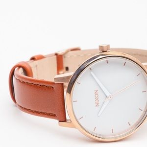 FINAL $$ DROP Nixon Kensington Watch Gold/White